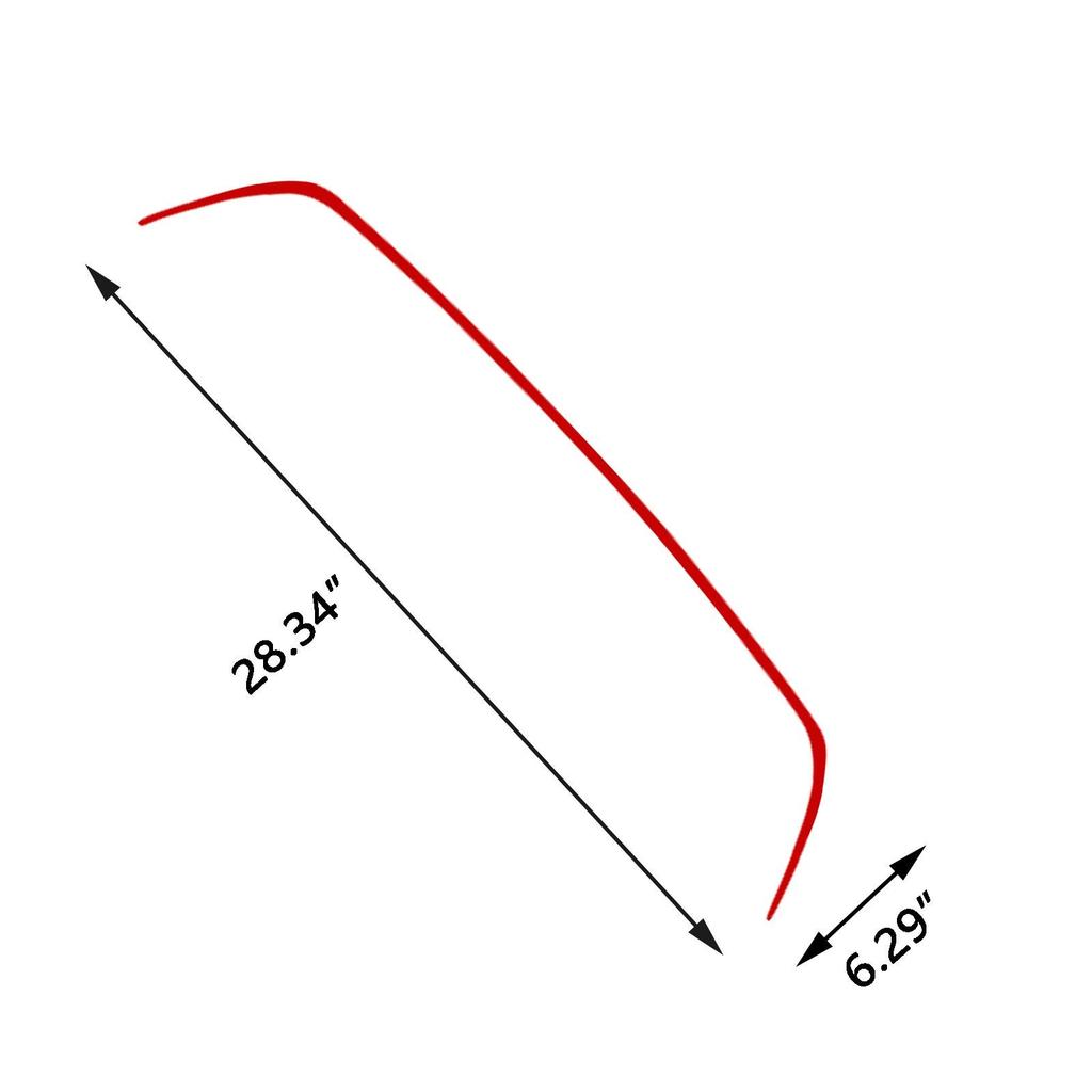 Xotic Tech Front Grille Pinstripe Vinyl Front Front Hood Panel Edge Molding Trim Decal for Subaru WRX STI Sticker, Pre-Cut Styling, 2015-2017