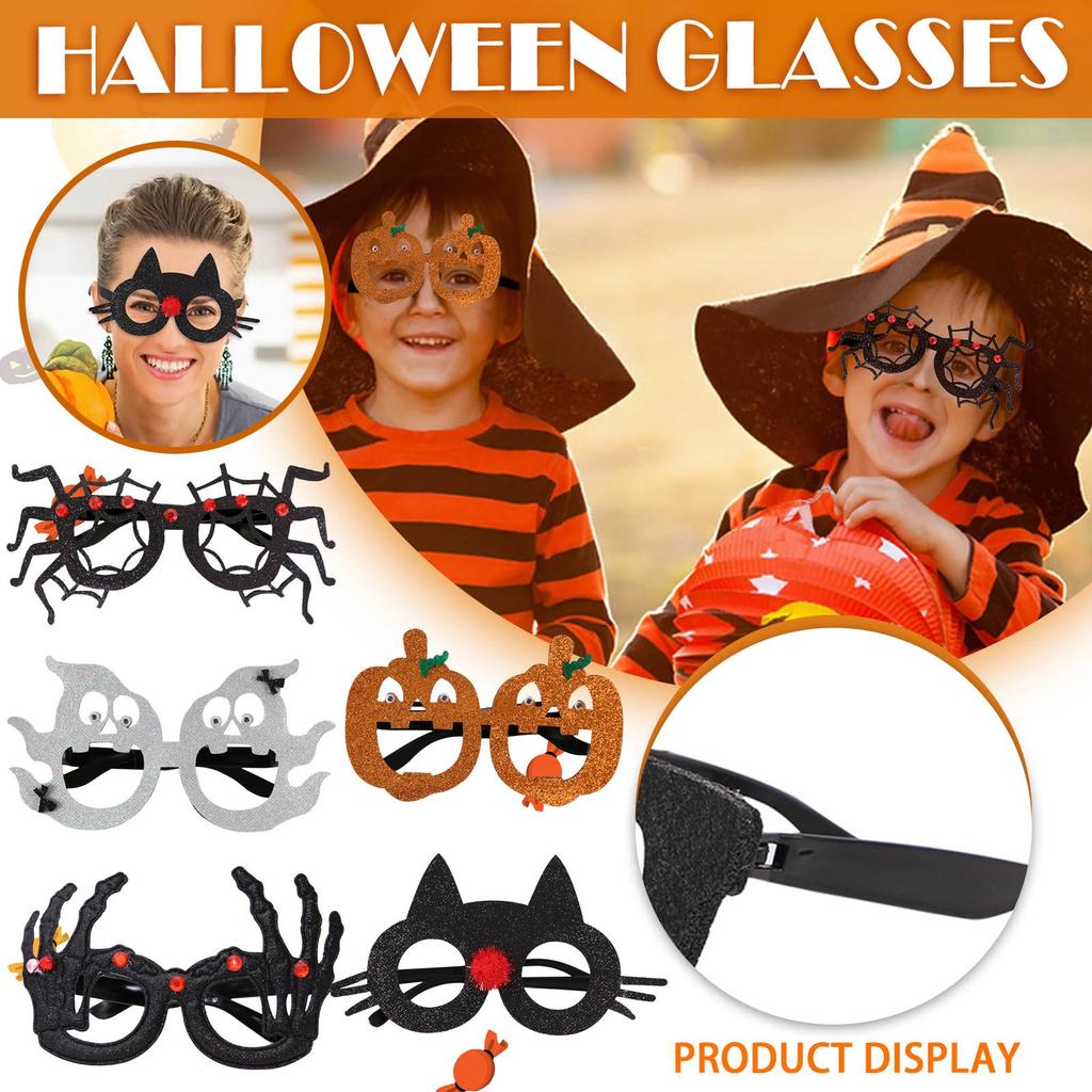 Halloween-Dekorationen, lustige Brille, Horror-Partyzubehör, Foto-Requisiten, Spinnen-Halloween-Brille