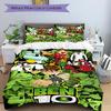 Set Biancheria da Letto 3 Pezzi Ben 10 Alieni Include 1 Piumone + 2 Federe, Senza Imbottiture per Cuscini, Morbido Confortevole,a0910252
