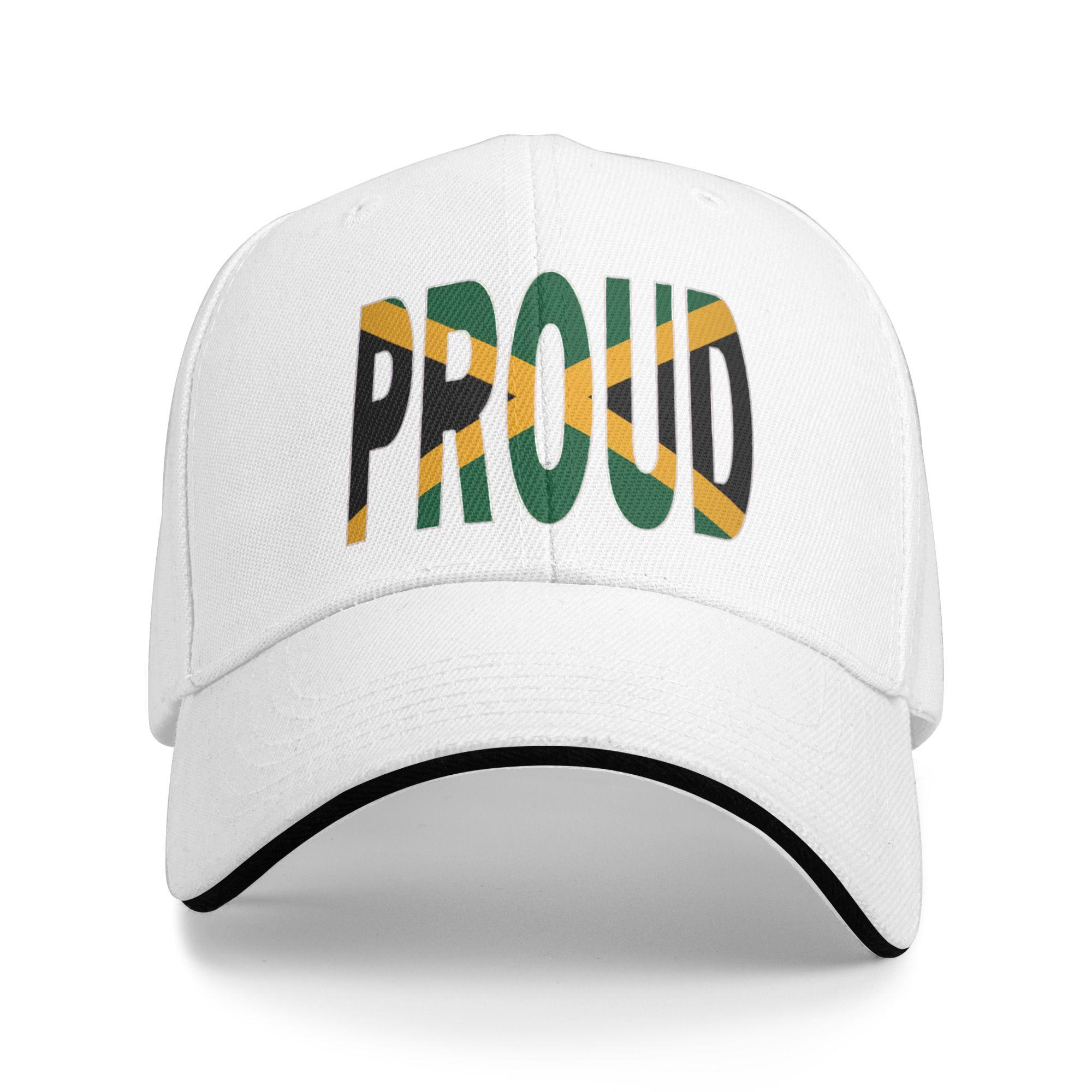 

Jamaica Flag In The Word Proud Jamaican Soca Mode Casual Baseball Cap Tennis Skate Trucker Hat Summer Retro Baseball Caps As Picture белый