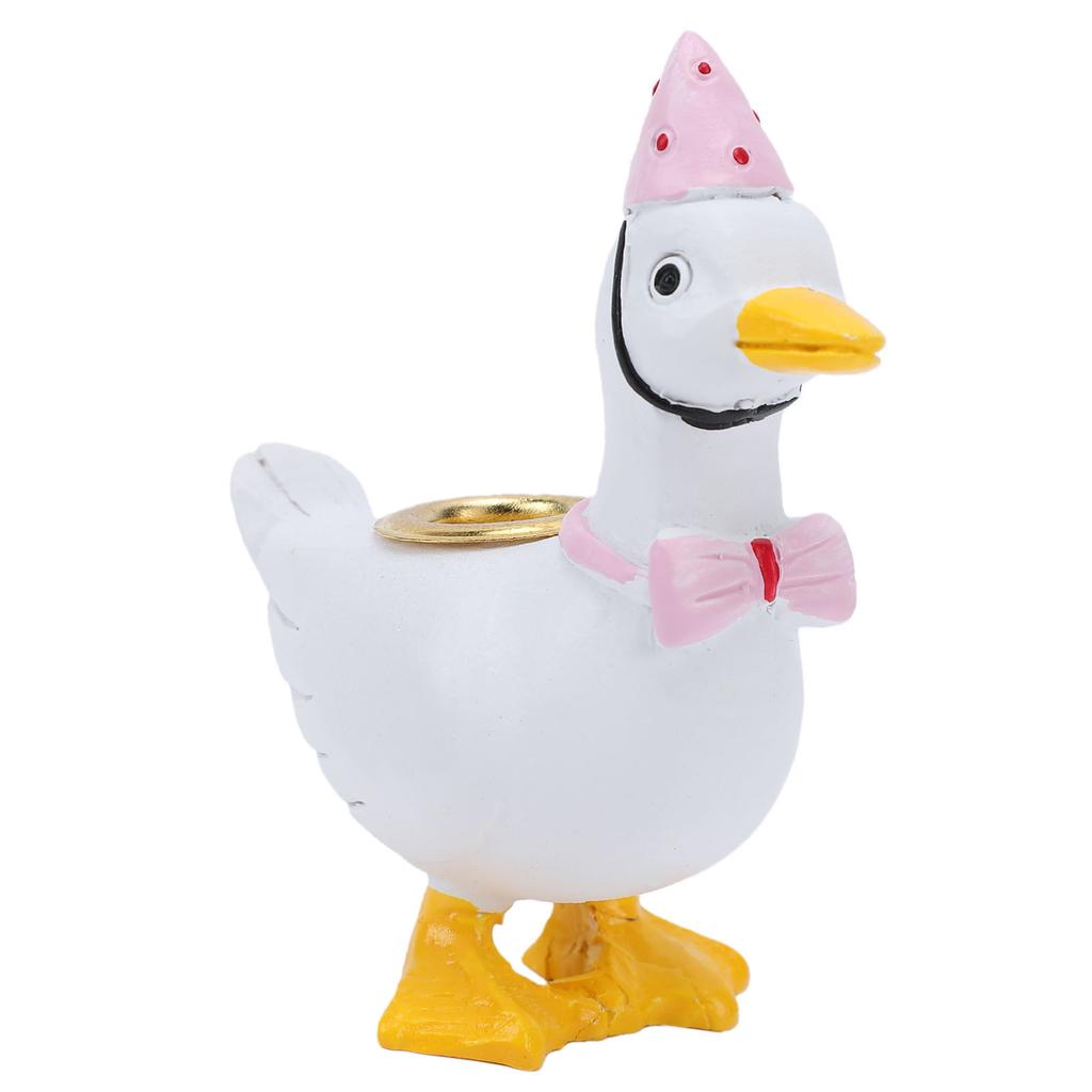 Porte-bougie Gâteau Oie Fournitures de Fête d'Anniversaire Mini Mignon Topper de Gâteau pour Célébration de Fête