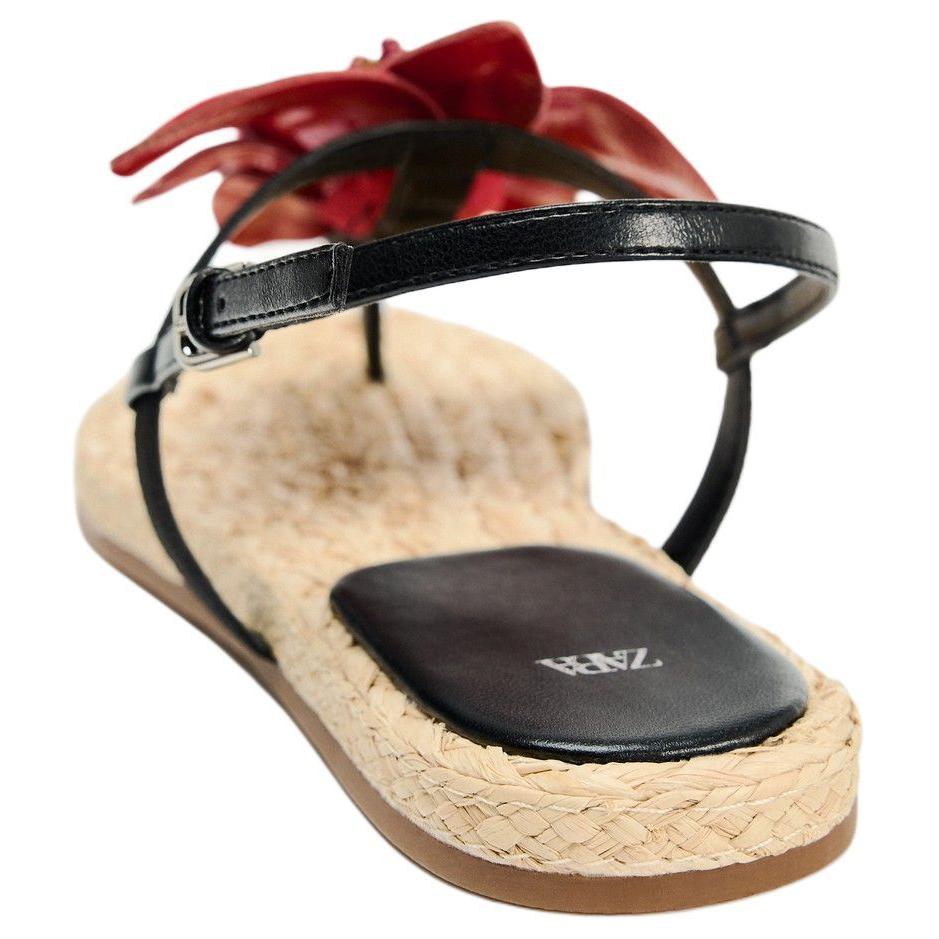 Zara Fashionable Versatile Trendy Flat Sandals Women Sandals Red 11669310600