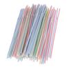 100Pcs/Set Curved Plastic Drinking Straw Cocktail Lounge Wedding Birthday Party