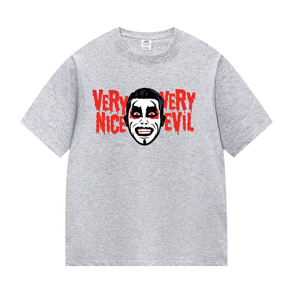 Danhausen Sehr Nett Sehr Böse Print T-Shirt Herren Vintage Mode Baumwolle Kurzarm T-Shirts Hip Hop