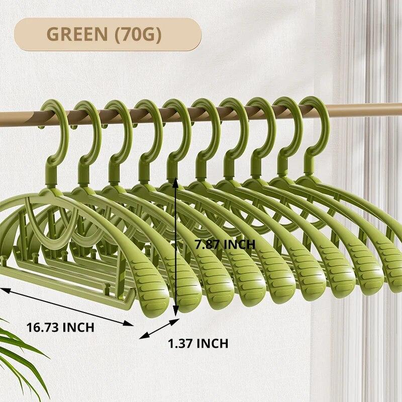

5 шт., утолщенная нескользящая вешалка для одежды для взрослых с широкими плечами, бытовая вешалка для одежды, сушилка для одежды, пластиковая вешалка для одежды