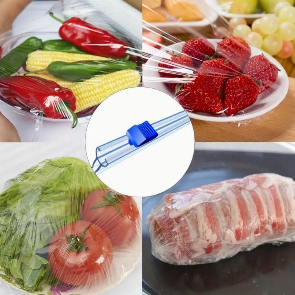 3pcs Reusable Plastic Wrap Dispensers Plastic Cling Film Cutting Strip  Plastic Wrap