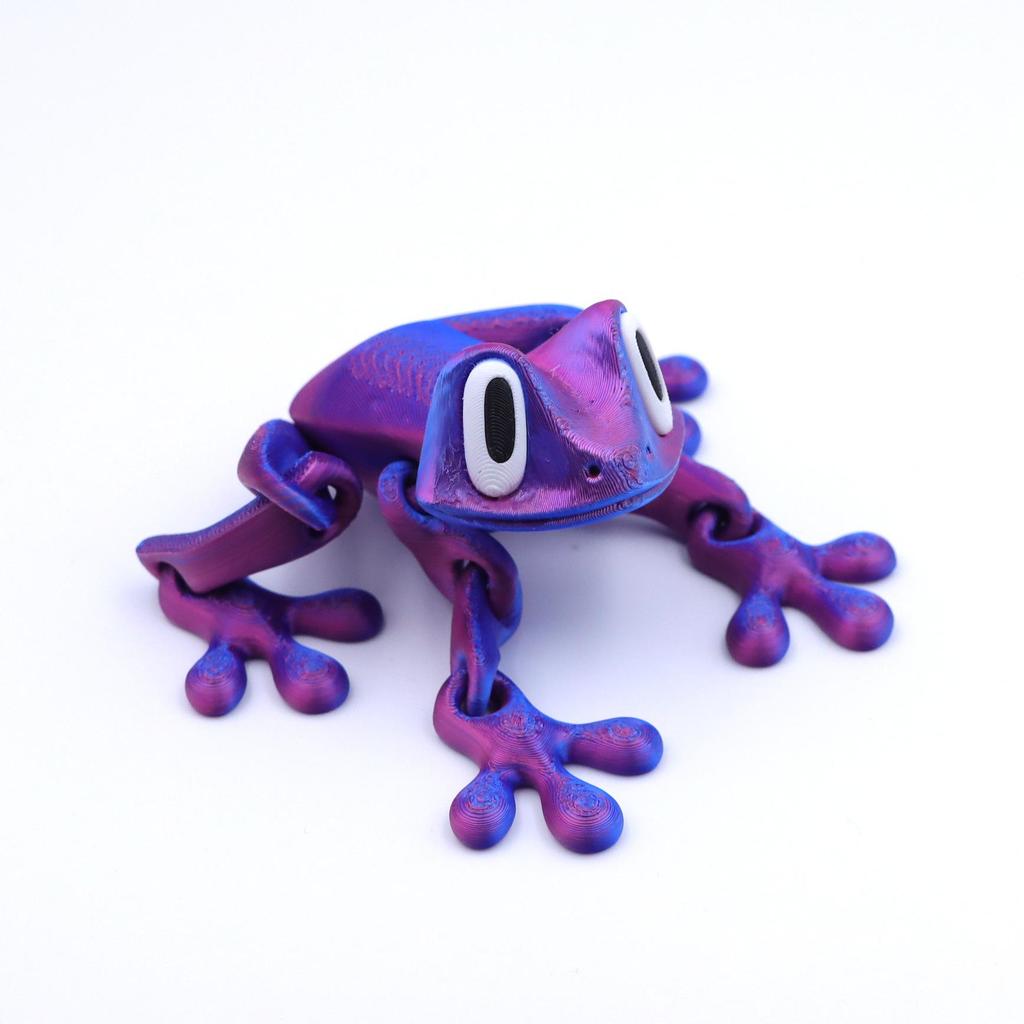 3D Printed Articulated Magnetic Tree Frog Toy Ornament