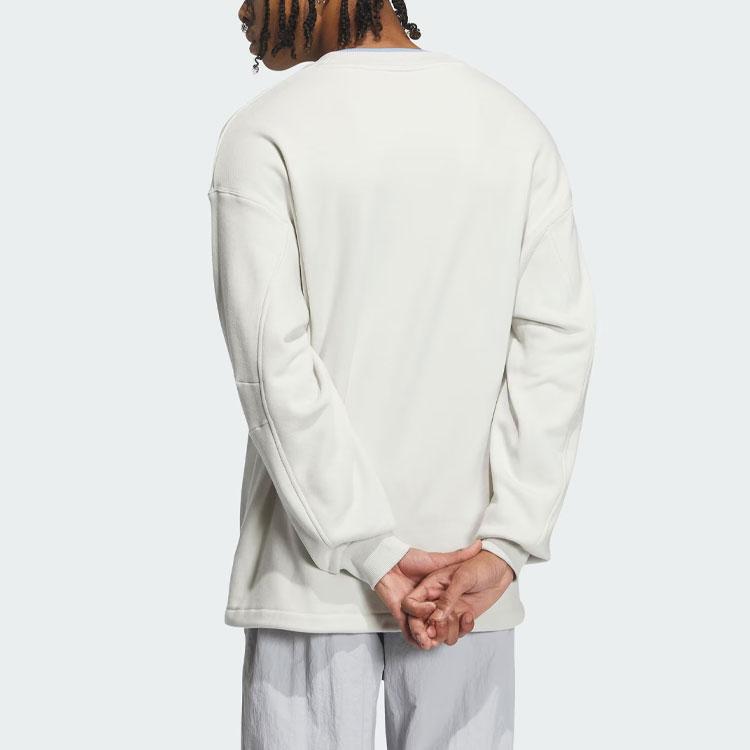 Adidas Originals Sportswear Sweatshirt With Letter Logo Print Men Tops Track-Grey IN0973