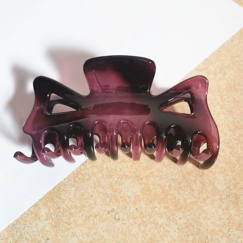 Geometrické sponky do vlasů v korejském stylu: Velká velikost, všestranné duté gumičky do culíku a skřipce pro ženy