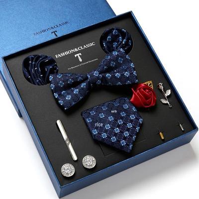 2025 Men's Business Gift Set: Tie, Pocket Square, & Gift Box