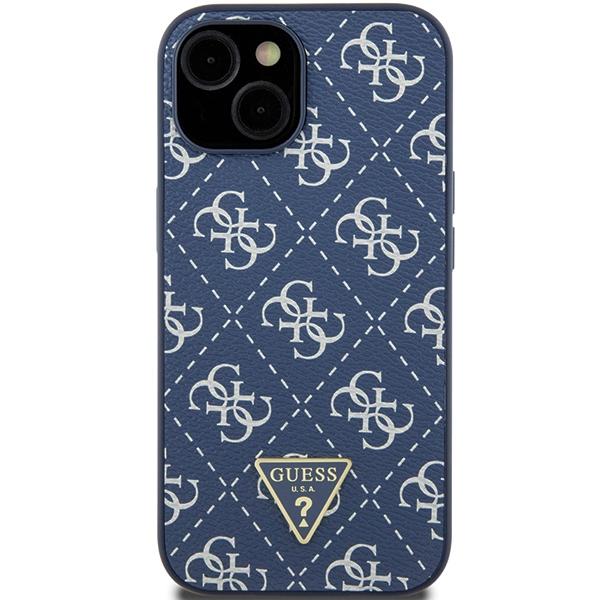 Guess Guhcp15Mpg4Gpb Iphone 15 Plus / 14 Plus 6.7 Niebieski/Blue Hardcase 4G Triangle Metal Logo