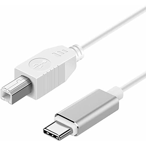 Type-C MIDI Cable, USB C To USB B Male Converter Cable, USB Printer Cable, USB 2.0 for MacBook Pro, Digital Piano, Audio Interface, Etc. (1-Pack)
