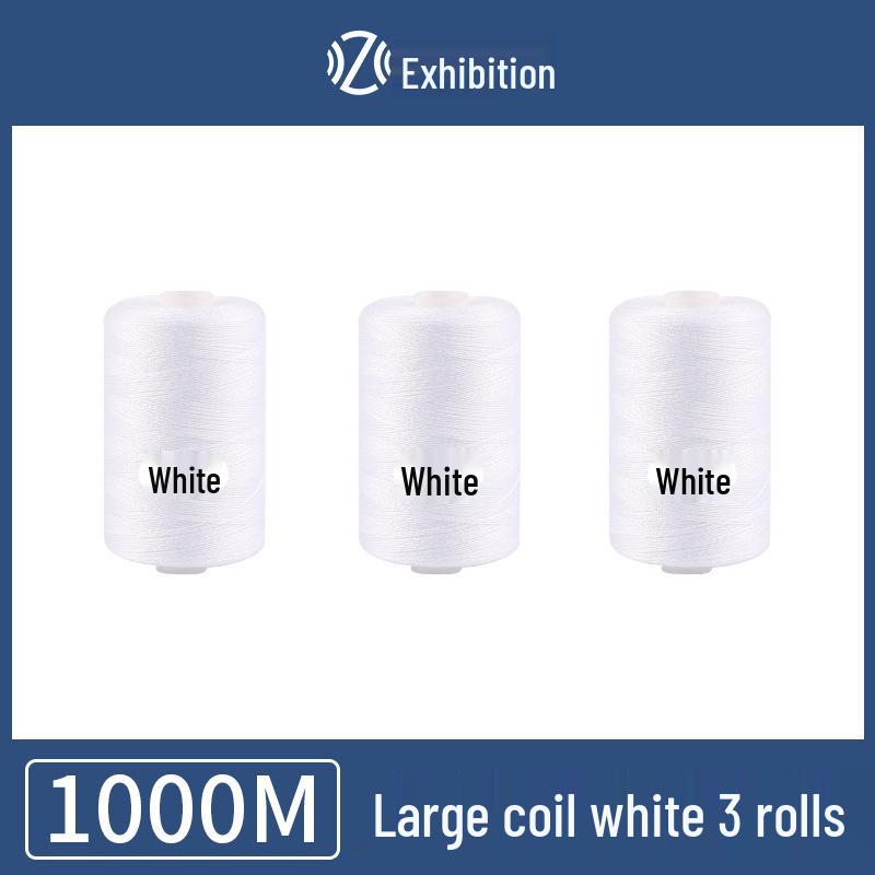 Polyester Sewing Thread - 1000 Yards for Garments & Crafts, Assorted Colors, Small Spool