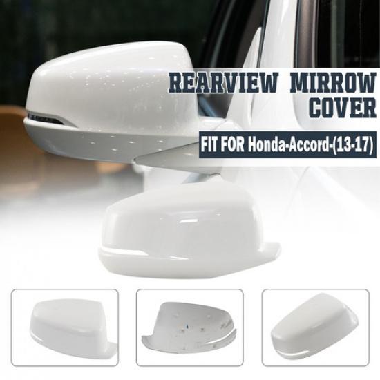 RH Passenger Side Rear View Mirror Cover Cap for Honda Accord 2013-2017 White US