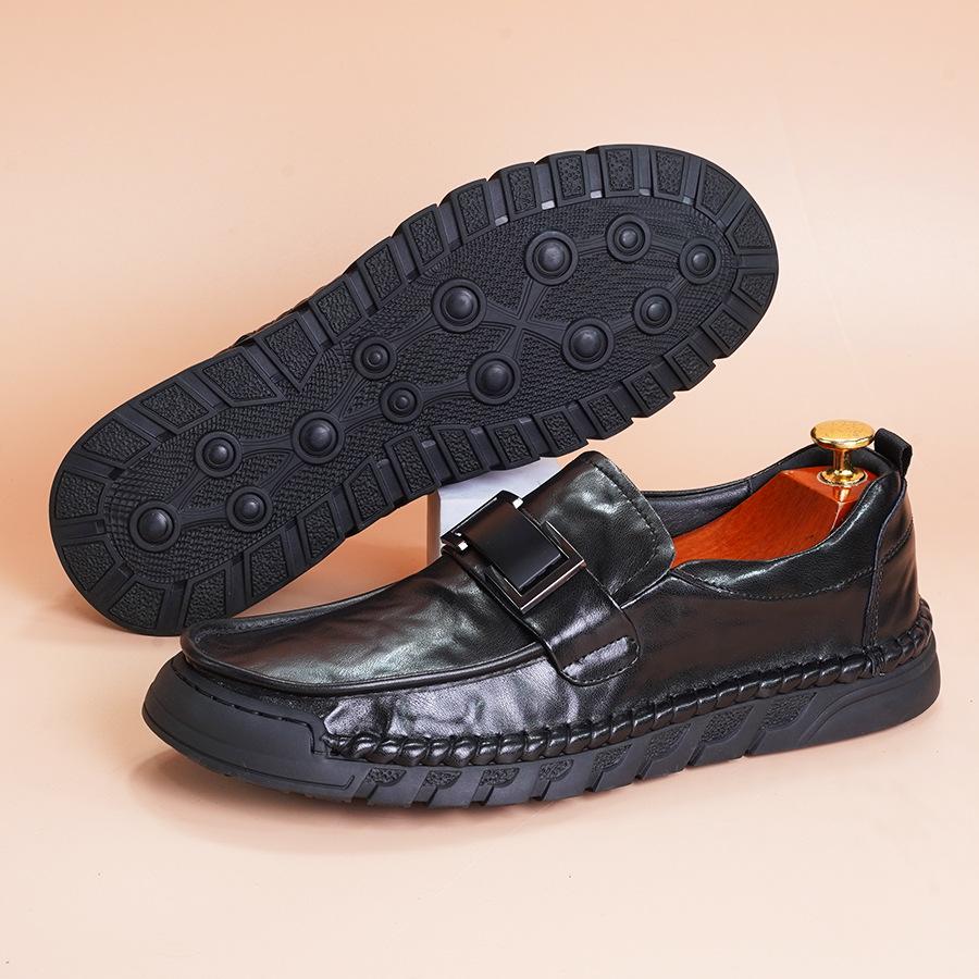 

Four Seasons Men s Shoes Casual Shoes Driving Shoes Handmade Leather Shoes Low Top Sleeve Cowhide Loafers Flat Men s Shoes 44