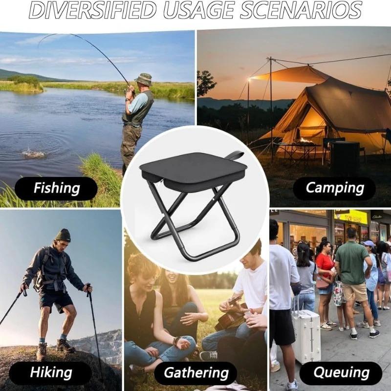 Portable Folding Stool Fishing Folding Chair Camping Chairs Ultra Light Outdoor Camping Picnic Travel Lightweight Folding Seat