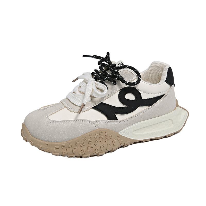 Women's Shoes Spring 2025 New Lightweight Soft-soled Casual Sports Shoes Running Shock-absorbing Forrest Gump Shoes Student Dad Shoes Women