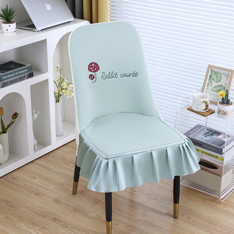 

Summer Curved Dining Chair Cover Latest Dining Table Premium Chair Cover Premium Seat Cover All Seasons Fashionable one size