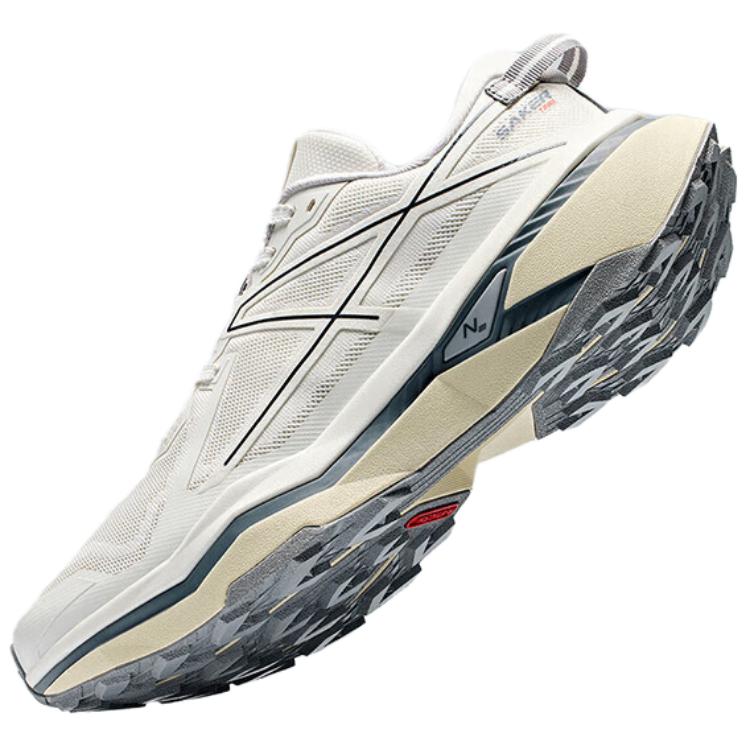 Anta Falcon 2 Comfortable Fit Fabric Shock Absorption Durable Low Top Running Shoes Women sneaker White Gray 122445502A-2