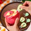 Stainless Steel Fruit Peeler with Extendable Knife Holder Compact Portable Kitchen Peeler, Sharp Blades for Apples, Vegetables, Cheese Heavy Duty,