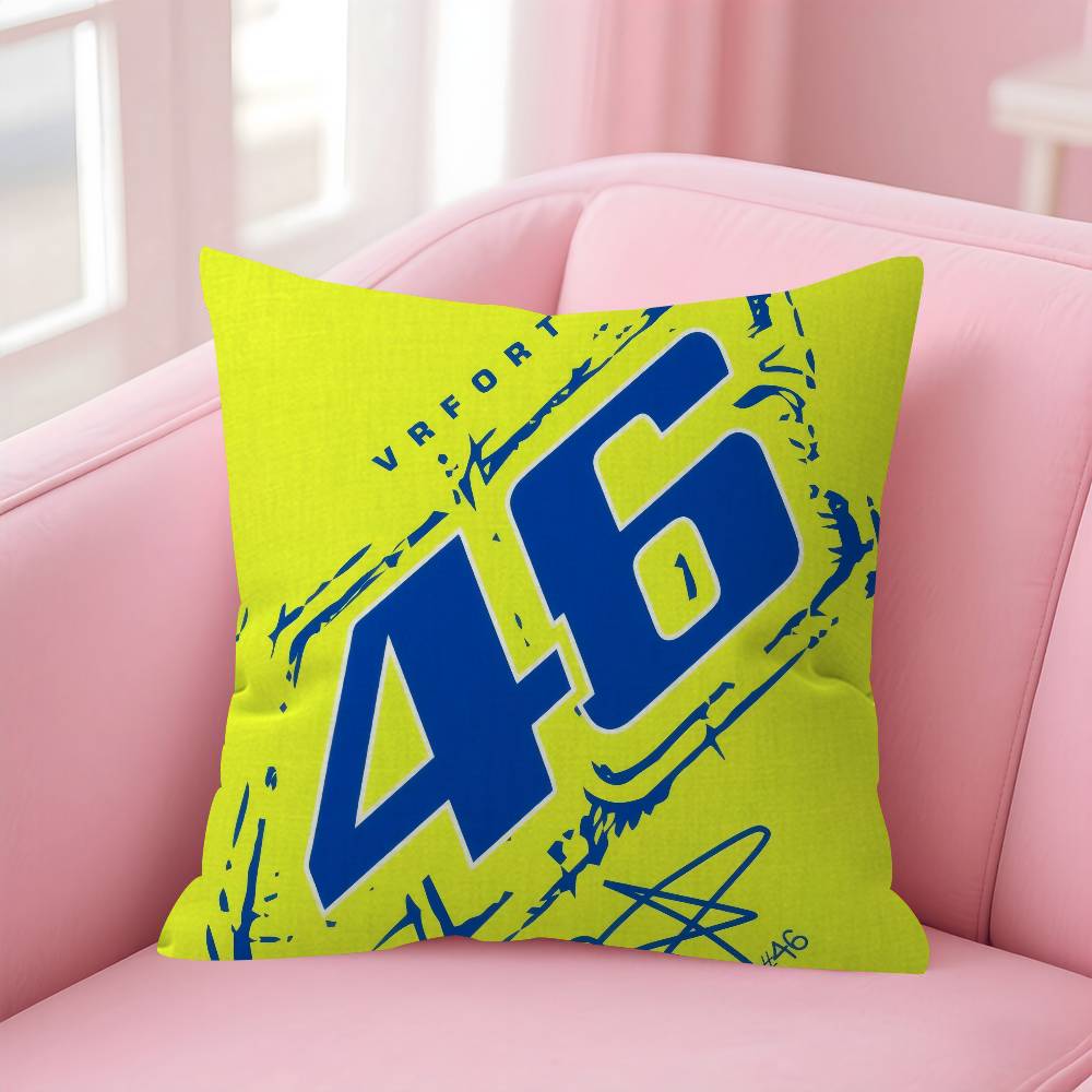V-Valentino Moto GP R-Rossi 46 Kissenbezug Kissenbezug Polsterung Sofa Wurfkissen Heimdeko Kissenbezug