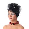 Ruffled Flower Women Turban Cap Female Head Wraps