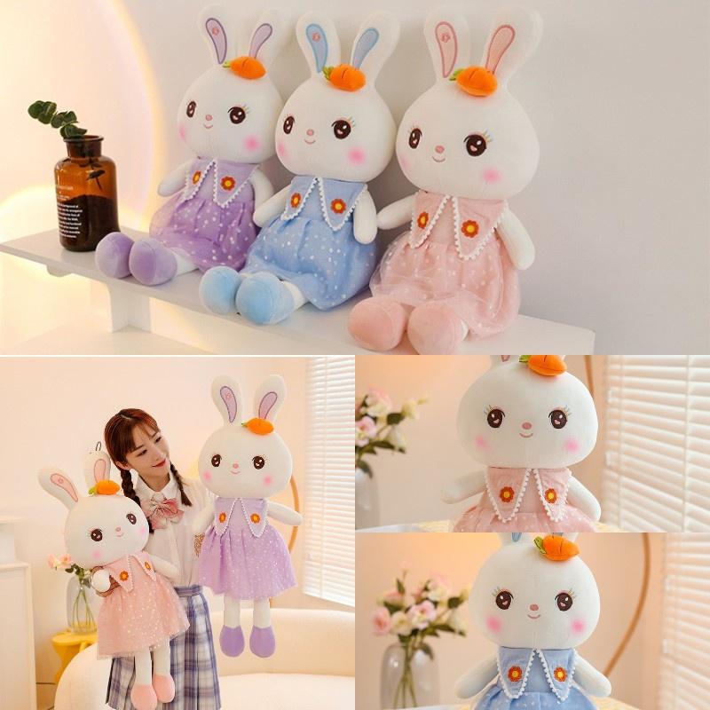 Cute Sweetheart Rabbit Plush Toy Stuffed Bunny Doll For Girls