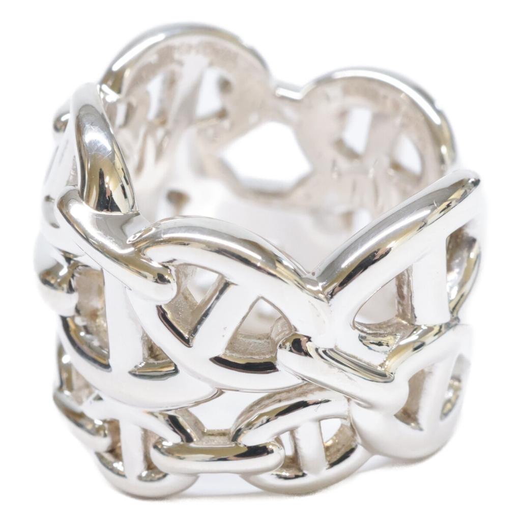 HERMES 19AG149466 Ag925 Chaine d'Ancre Enchaine GM Ring ring 52 SilverUsed
