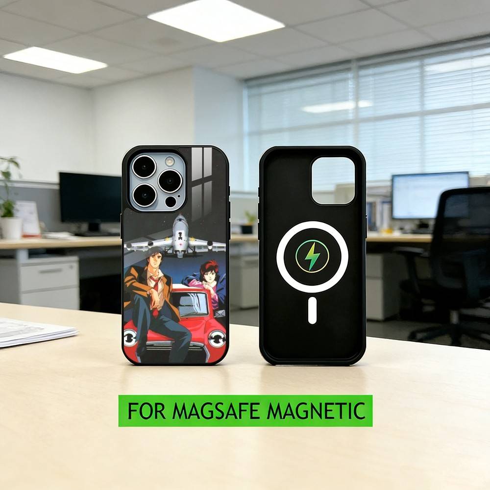 R-Retro City Hunter Comic Phone Case For iPhone17,16,15,14,13,12,11 Plus,Pro Magnetic with Magsafe Wireless Charging