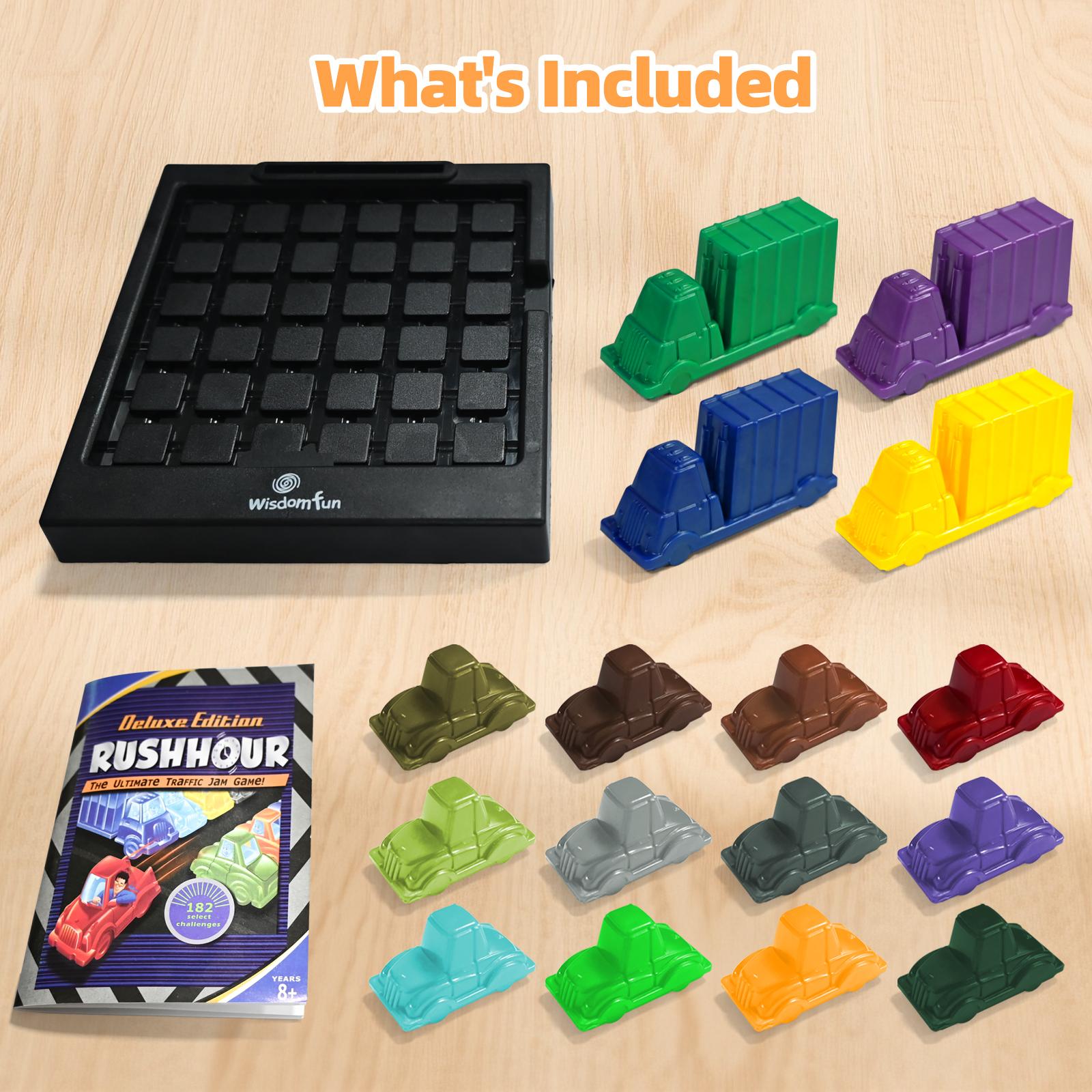 

Children s Huarong Road Reasoning Desktop Toy for Racing Rush Hour Car Puzzle Traffic Game Logical Thinking Clearance Game Gifts