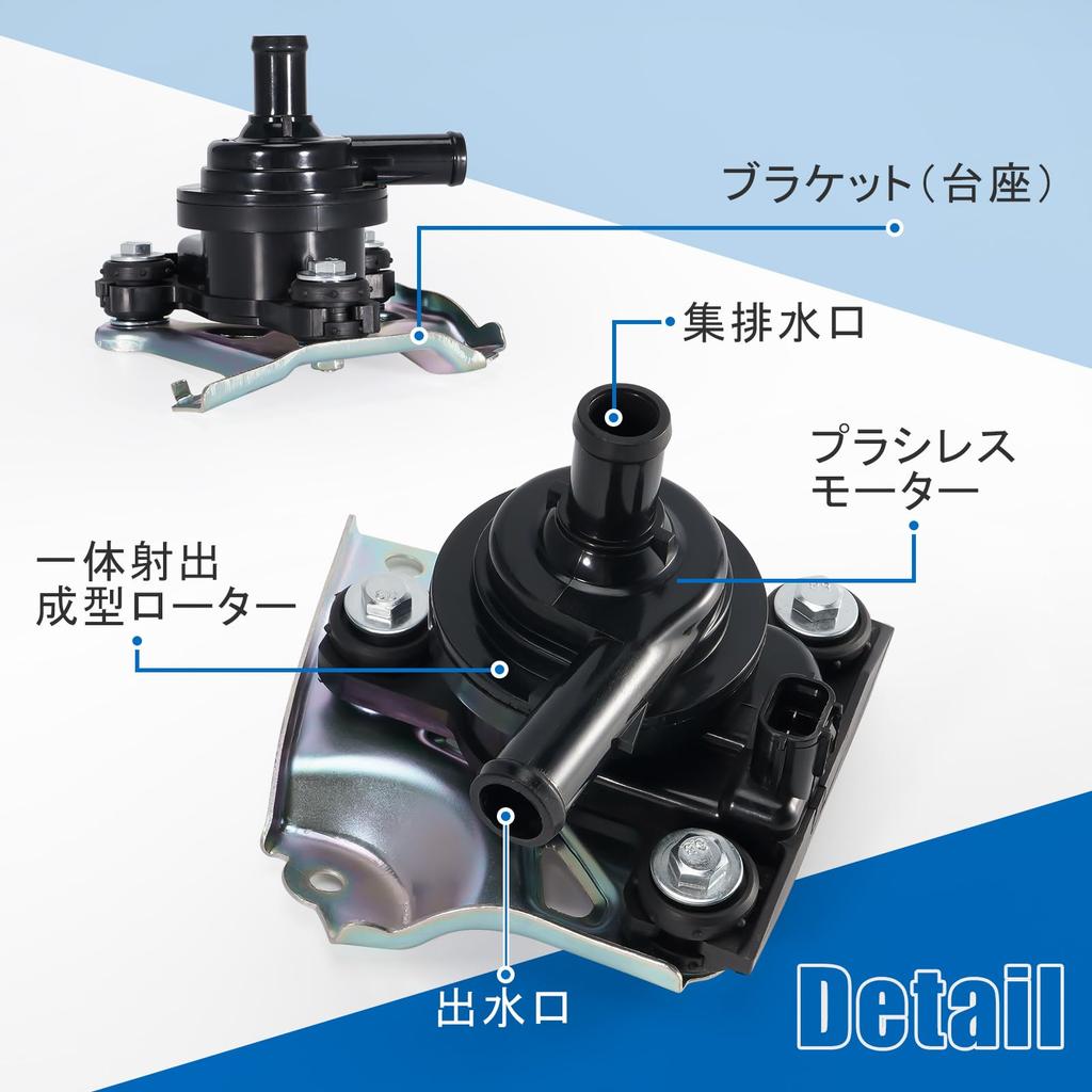 Toyota Prius 20 Series Water Pump (NHW20) - Electric Inverter Water Pump - Genuine Part Numbers: G9020-47030, G9020-47031, 04000-32528