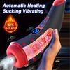 Automatic Sucking Male Masturbator Heating Vagina Masturbation Blowjob Sex Toys for Men Adults Supplies LCD Display Mastubator