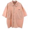 Short Sleeve Stretch Shirt L Pink Men's Used