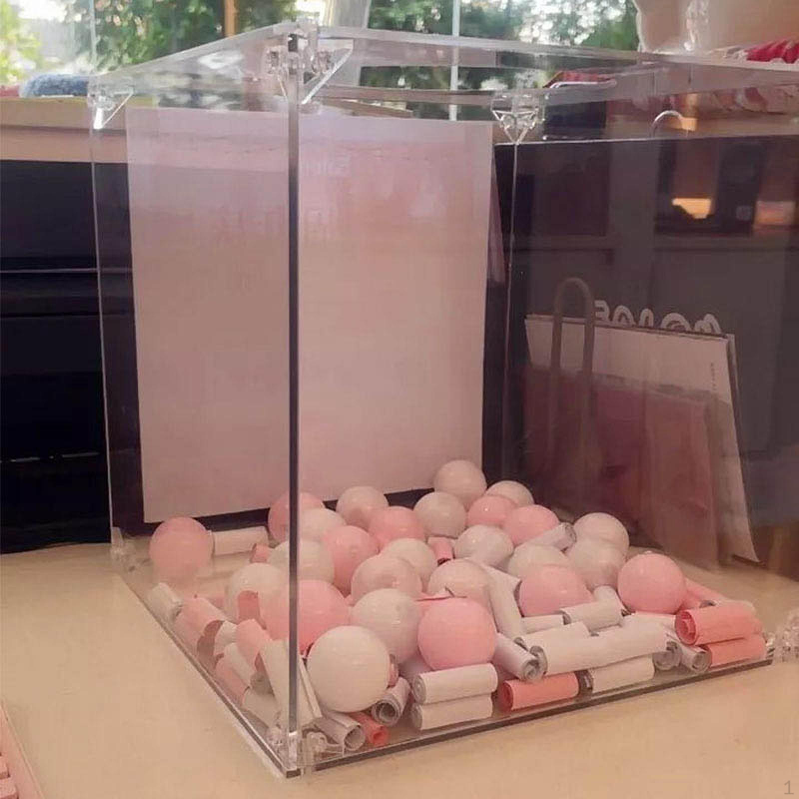 

Акриловая прозрачная копилка, коробка для пожертвований, стильная многоцелевая прочная прозрачная копилка для 20 cmx20 cmx20 cm