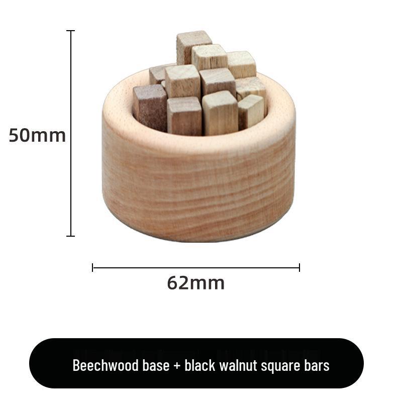 Black Walnut Planet Diffuser: Wooden Aromatherapy Ornament for Car and Home