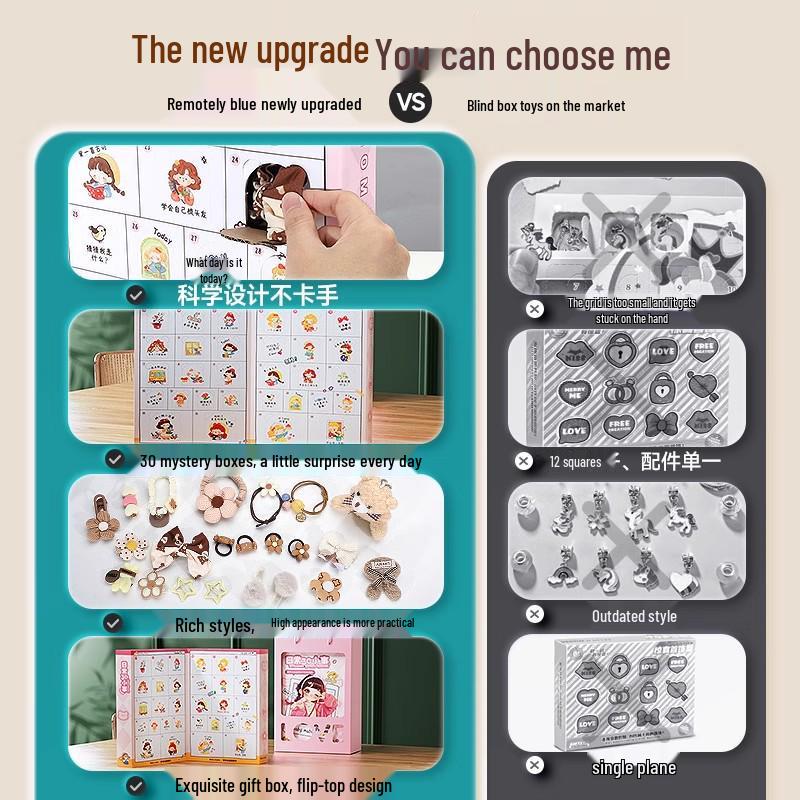 Girls' Jewelry Gift Box: Cartoon Hair Clips, Hair Ties, and Creative Makeup Set