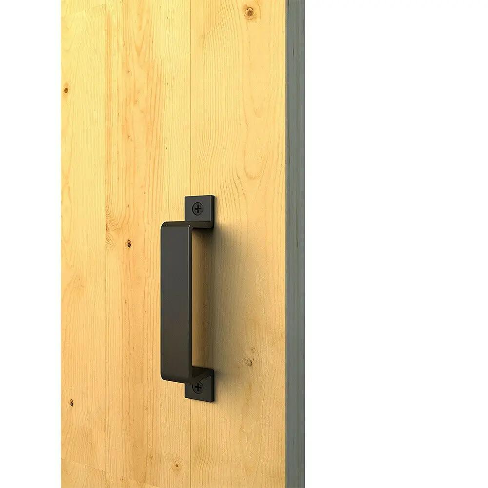 Decoration Door Handle Home Furniture Garage Garages Garden Gate Shed Barn Black Carbon Steel Closets Cupboard