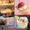 12Pcs Stainless Steel Cocktail Picks for Drinks Martini Olive Bloody Mary Bar Toothpicks Drink Garnish Appetizer Fruit Skewers