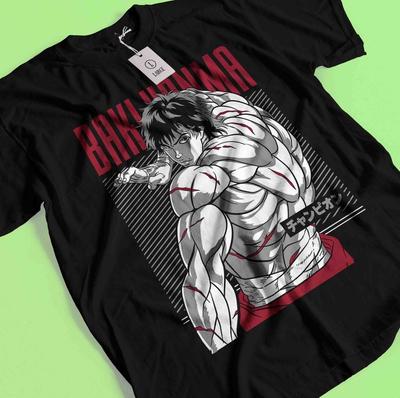 Baki The Grappler TShirt Baki Hanma Tshirt Yujiro Shirt Fighting Jack Biscuit Unisex T-Shirt