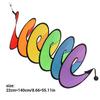 Garden Wind Spinners Rainbow Twirler Winder Bunting Outdoor Hanging Decorations Camping Accessories for Yard Forest Ornaments