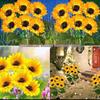 Solar Powered Sunflower Garden Stake Lights