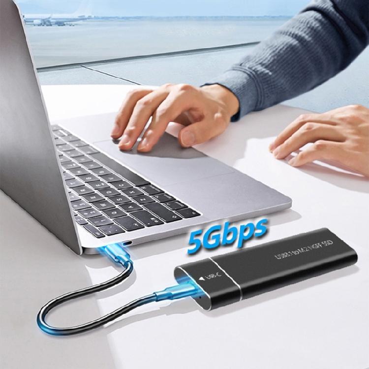 M.2 Portable Enclosure Externally Adapter Case Hard Drive Disk Box Enclosure 5Gbps USB 3.2 Type C for 2230 2242