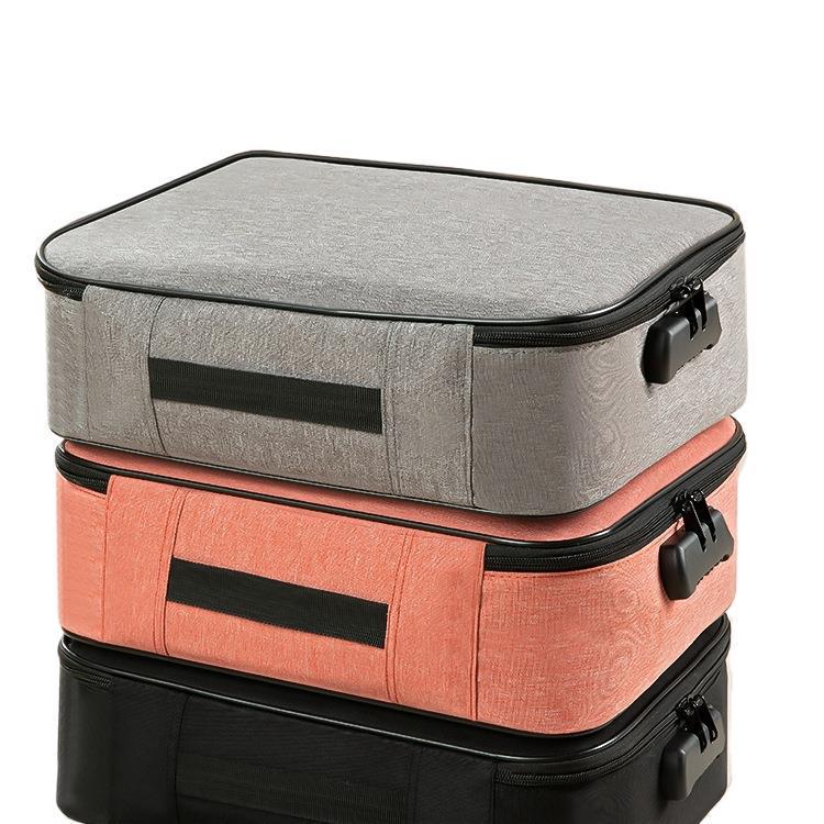 Large Capacity Passport & Document Storage Box - Family Organizer with ID, Certificate, and Card Holder