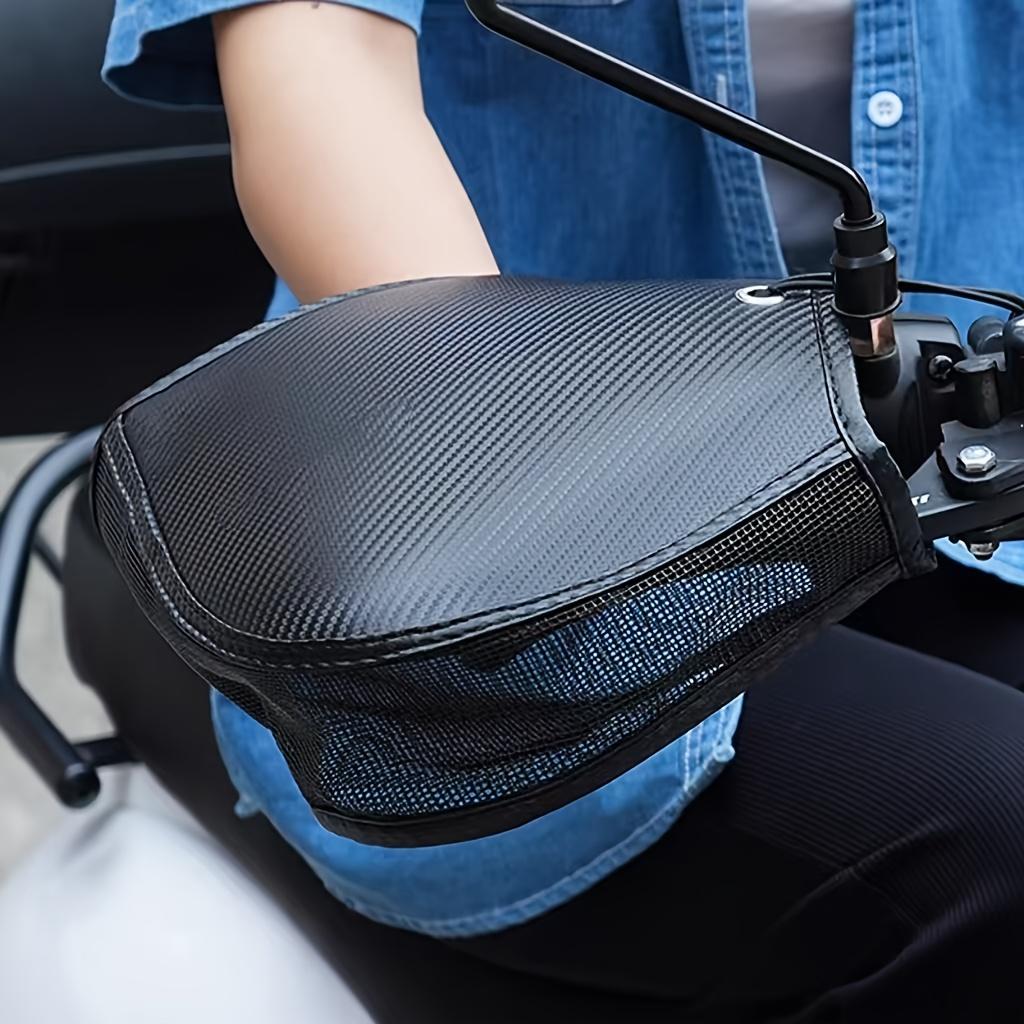 Letní elektrická motorka a kryt rukojeti se sluneční clonou, tvarovaná mřížka ventilace, voděodolné rukavice na řídítka e-kola