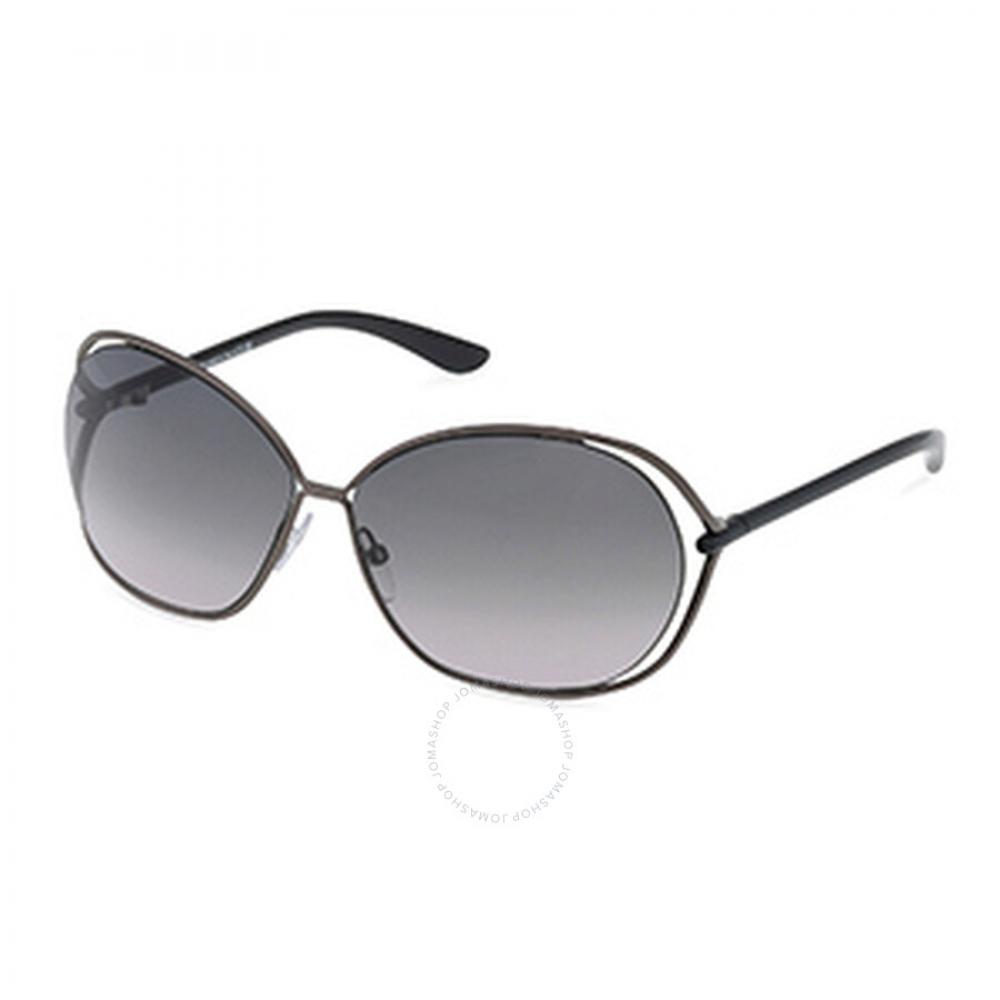 

Tom Ford Carla Smoke Greadient Oval Ladies Sunglasses FT0157 08B 66