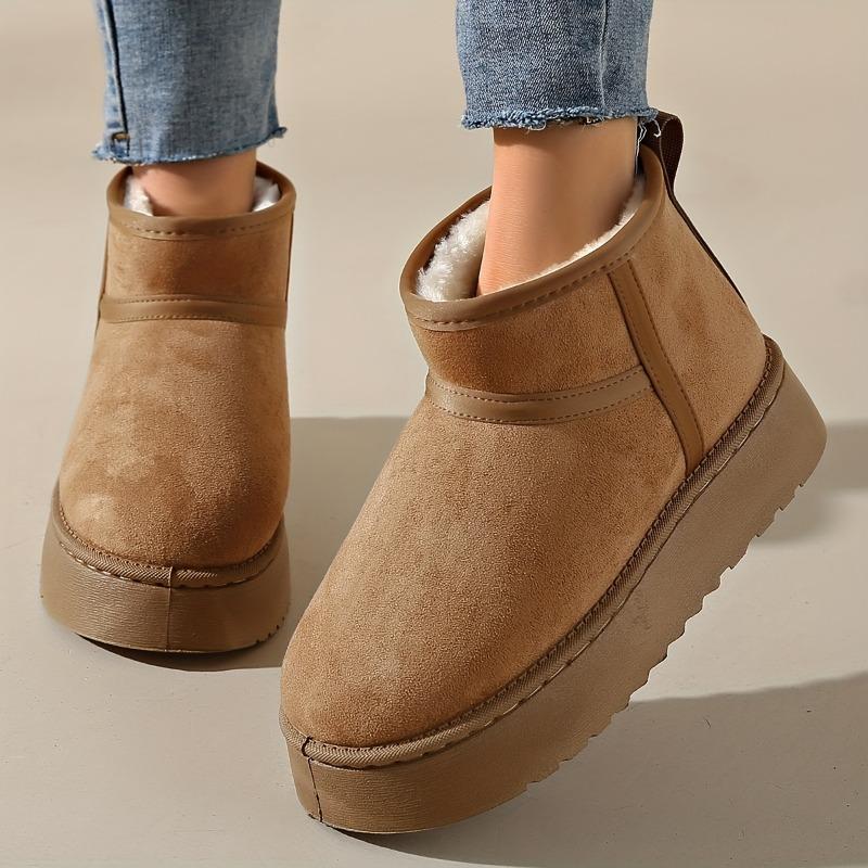 Real Sheepskin Wool Low-Cut Warm Comfortable Shoes Women Fashion Short Shoes New Winter Warm Boots Fur Ladies Snow Boots