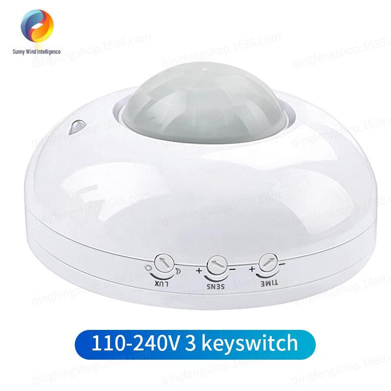 Ceiling-Mounted LED Infrared Body Sensor Switch