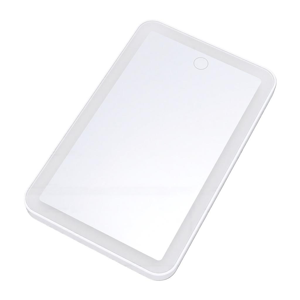 Portable Lighted Beauty Mirror Dimmable Magnetic Folding Travel Makeup Mirror 3 Colors Lighting USB Rechargeable