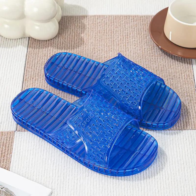 Men's Shoe Pvc Plastic Soft Bathroom Shiatsu Male Slipper Flat Sabot Fun Low Price Designer Luxury Trend 2025 Elegant Y2k Slides