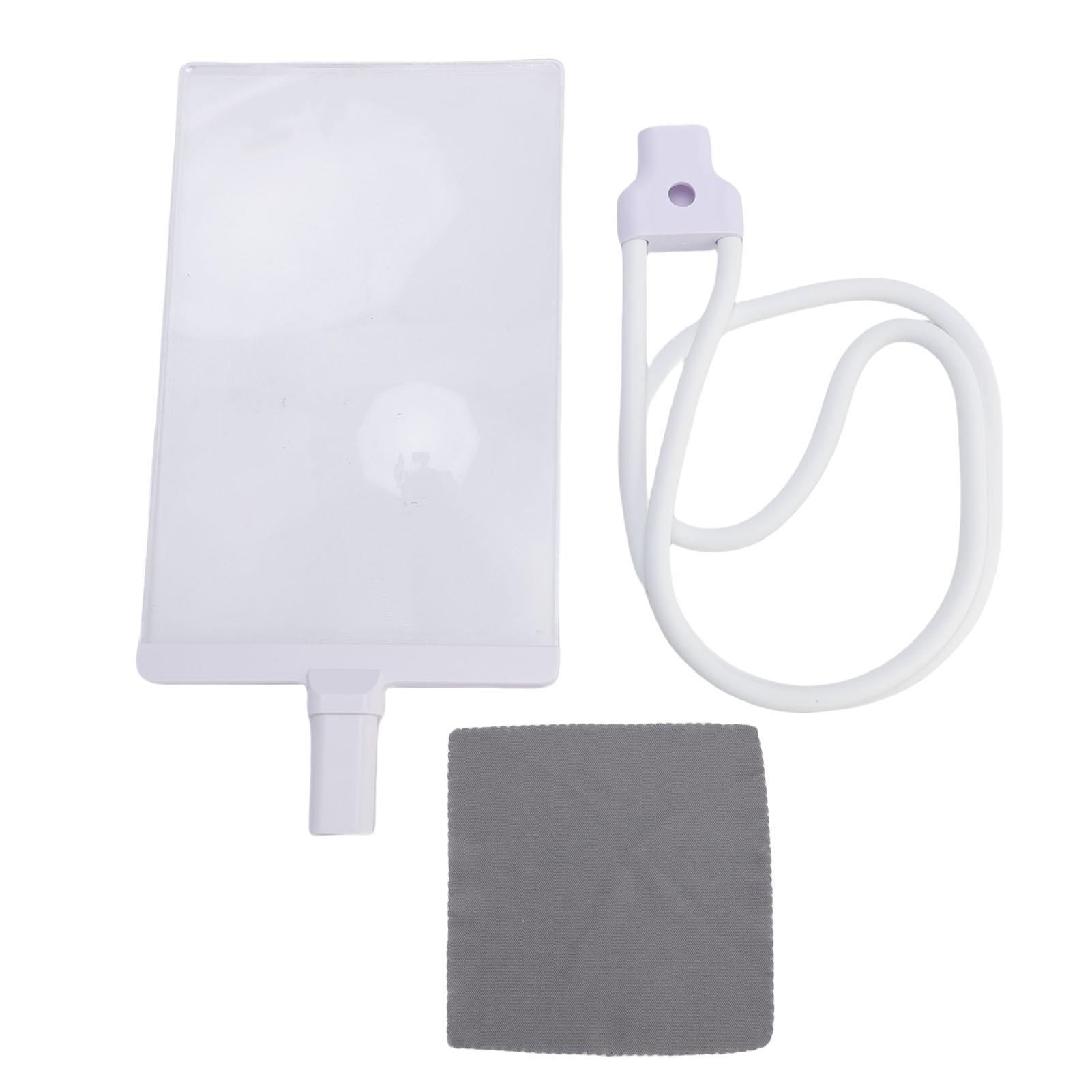 

Magnifying Glass for Neck Wear 4X Magnification Flexible Gooseneck Page Magnifier for Reading Sewing White